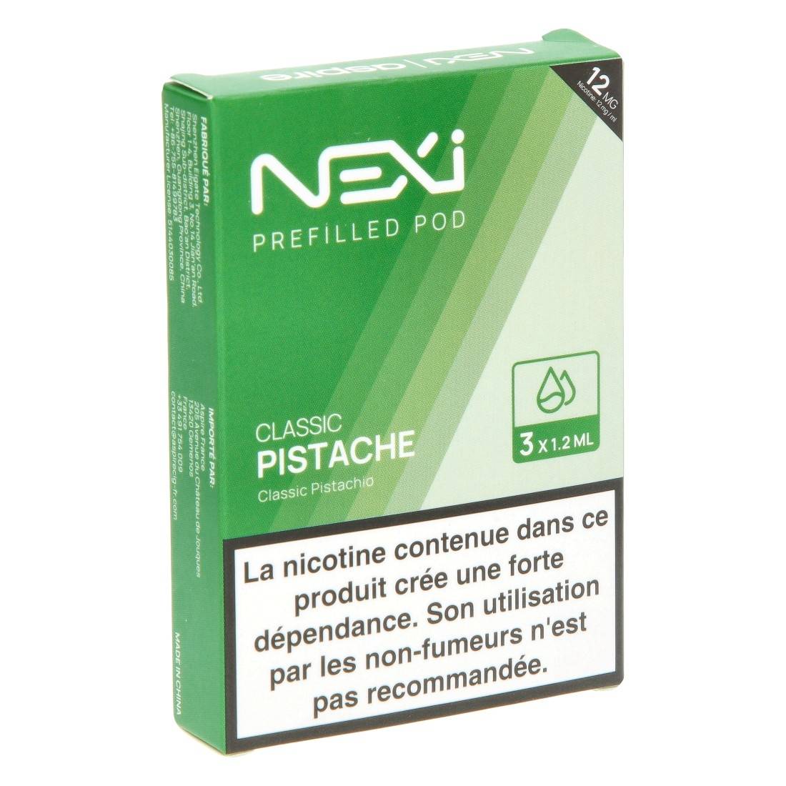 Cartouche Aspire Nexi One Pistache par 3
