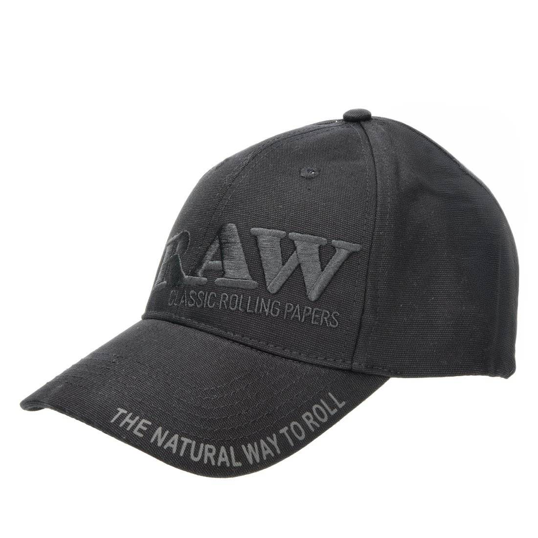 Casquette RAW Baseball Black on Black avec poker