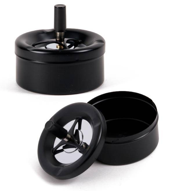 CENDRIER POUSSOIR BLACK MATTE