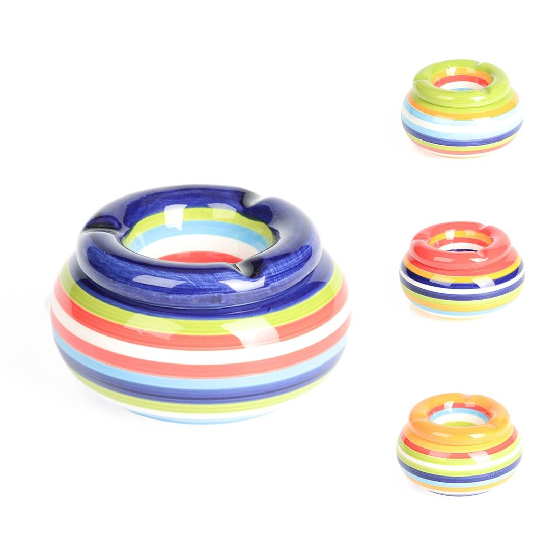 CENDRIER CERAMIQUE STRIPES