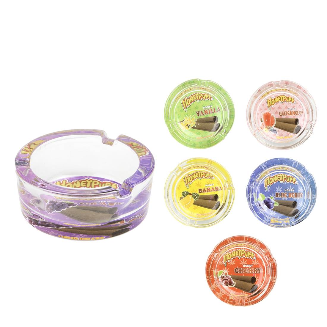 CENDRIER EN VERRE HONEYPUFF