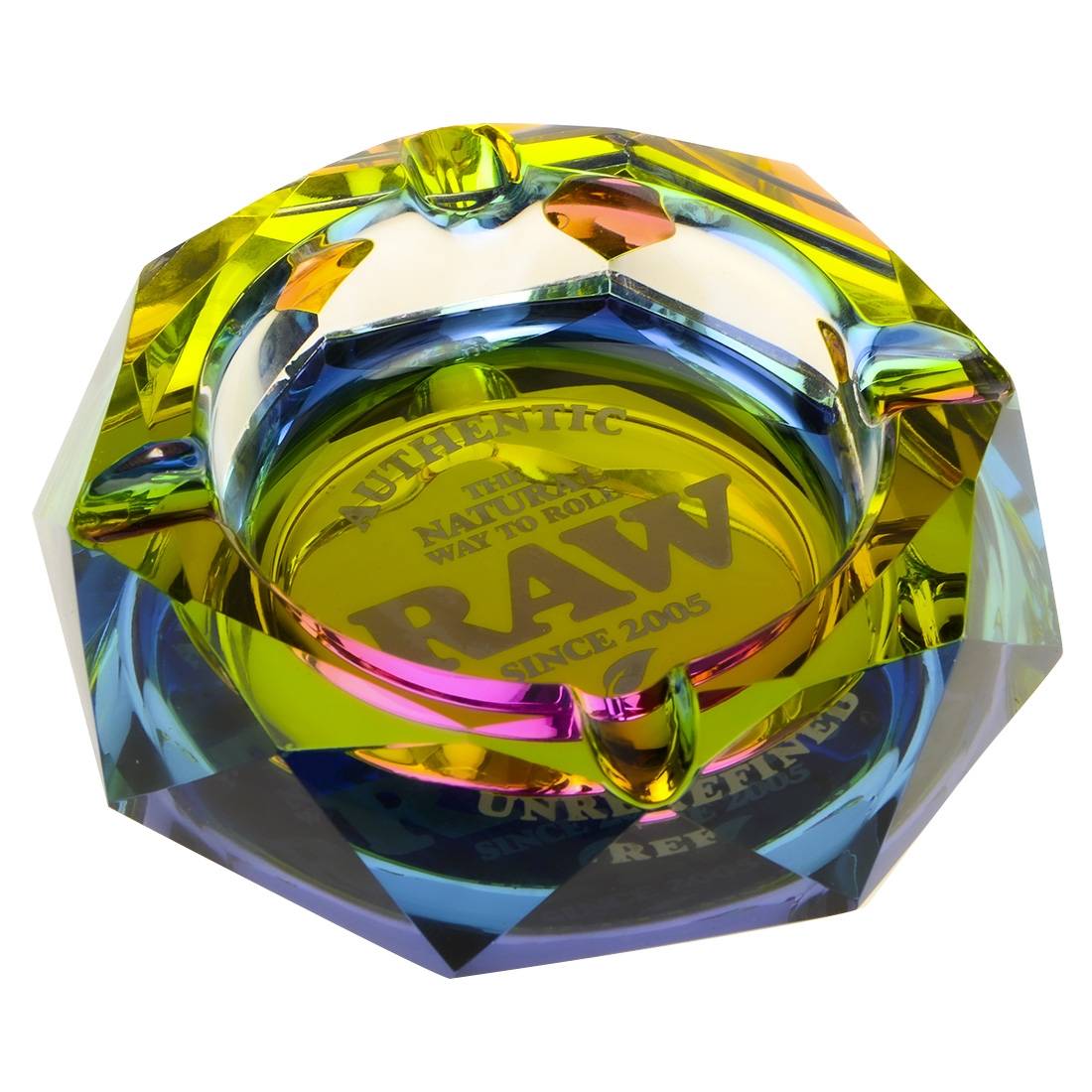 CENDRIER EN VERRE RAW RAINBOW