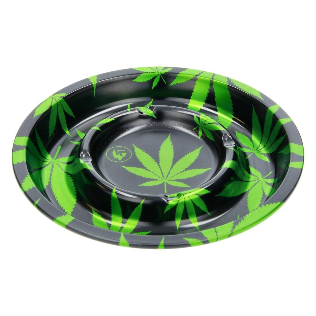 CENDRIER MÉTAL FIRE-FLOW LEAF GREEN