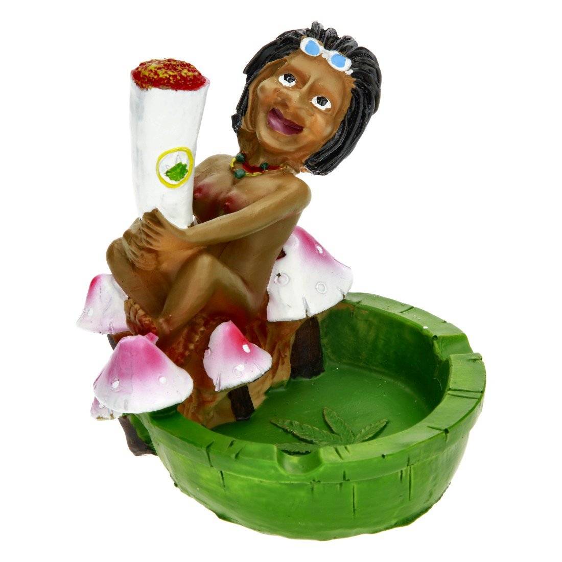 CENDRIER RESINE RAGGA LEAF RASTA JOINT AND MUSH 2