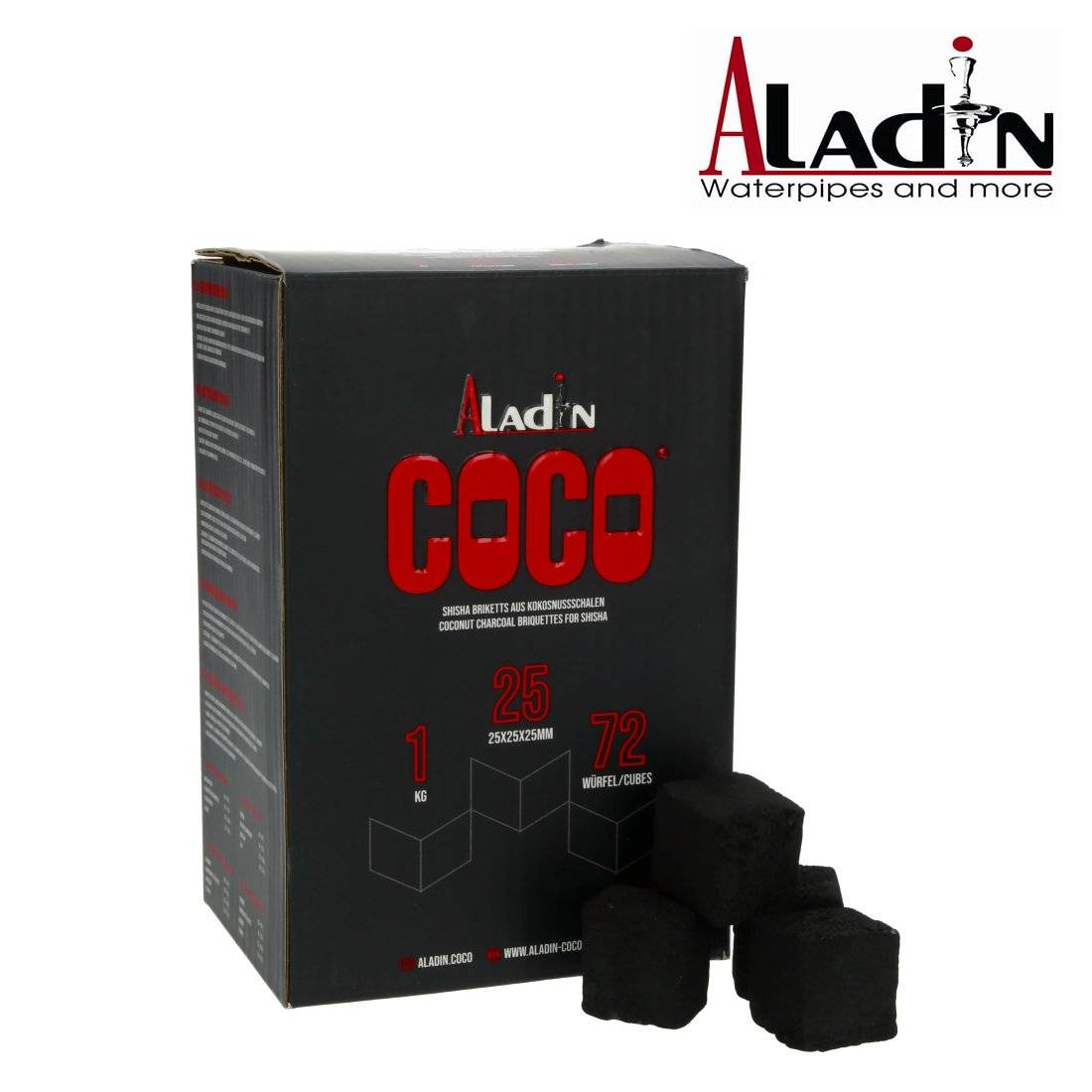 CHARBON ALADIN COCO SUPREME 25MM 1KG
