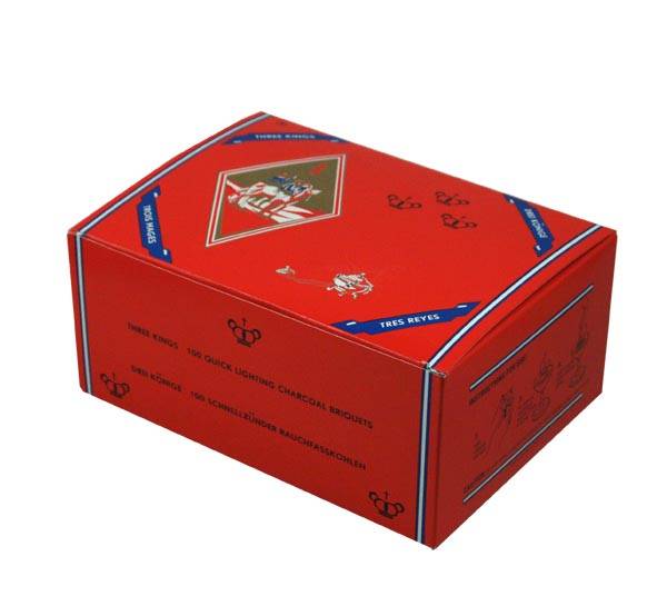 CHARBON THREE KINGS 40mm Boite