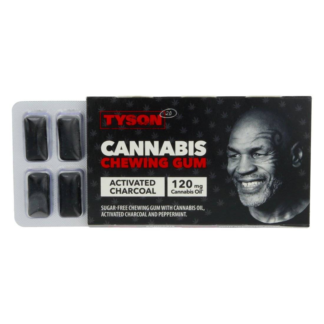 Chewing-gum Tyson 2.0 Cannabis Charbon actif 120MG