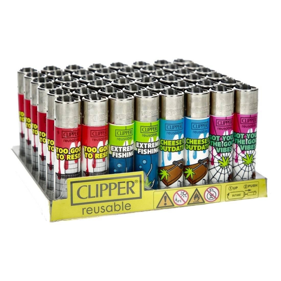Display de 48 briquets Clipper Green Bait