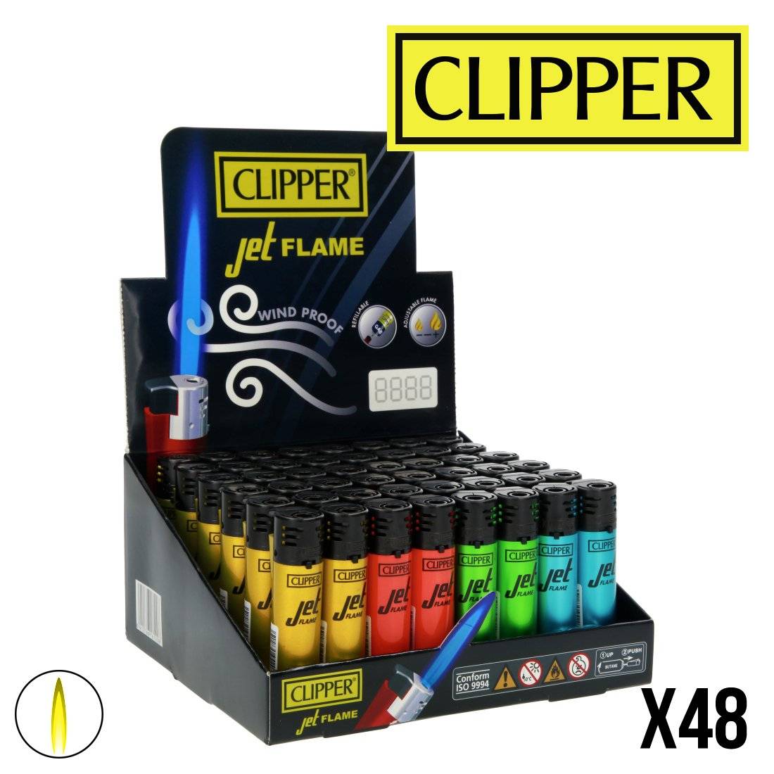 CLIPPER JET CRYSTAL FLUO X48