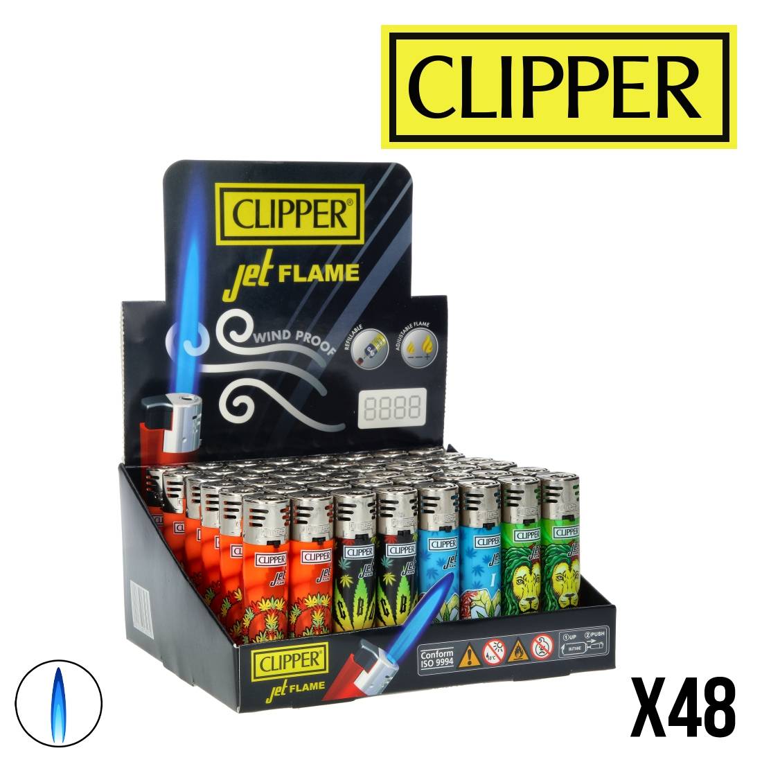 CLIPPER JET REGGAE CBD LEAF X48