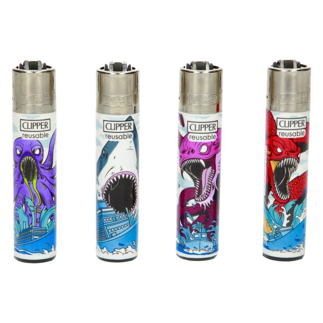 Clipper Sea Monsters x4
