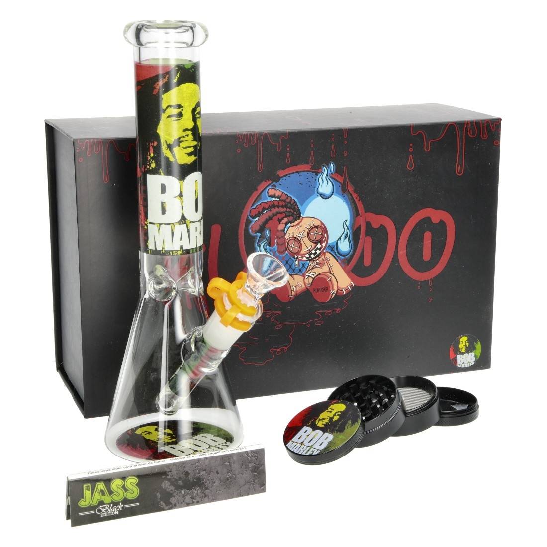 COFFRET BANG EN VERRE BOB MARLEY 25CM