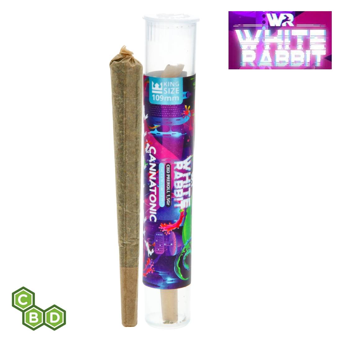 CONE PREROULE CBD WHITE RABBIT CANNATONIC