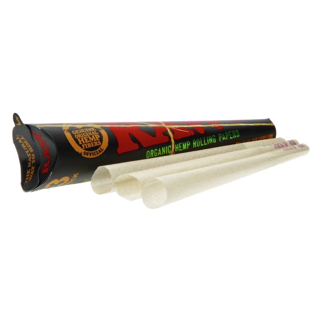 Cône RAW Organic Black 11cm par 3