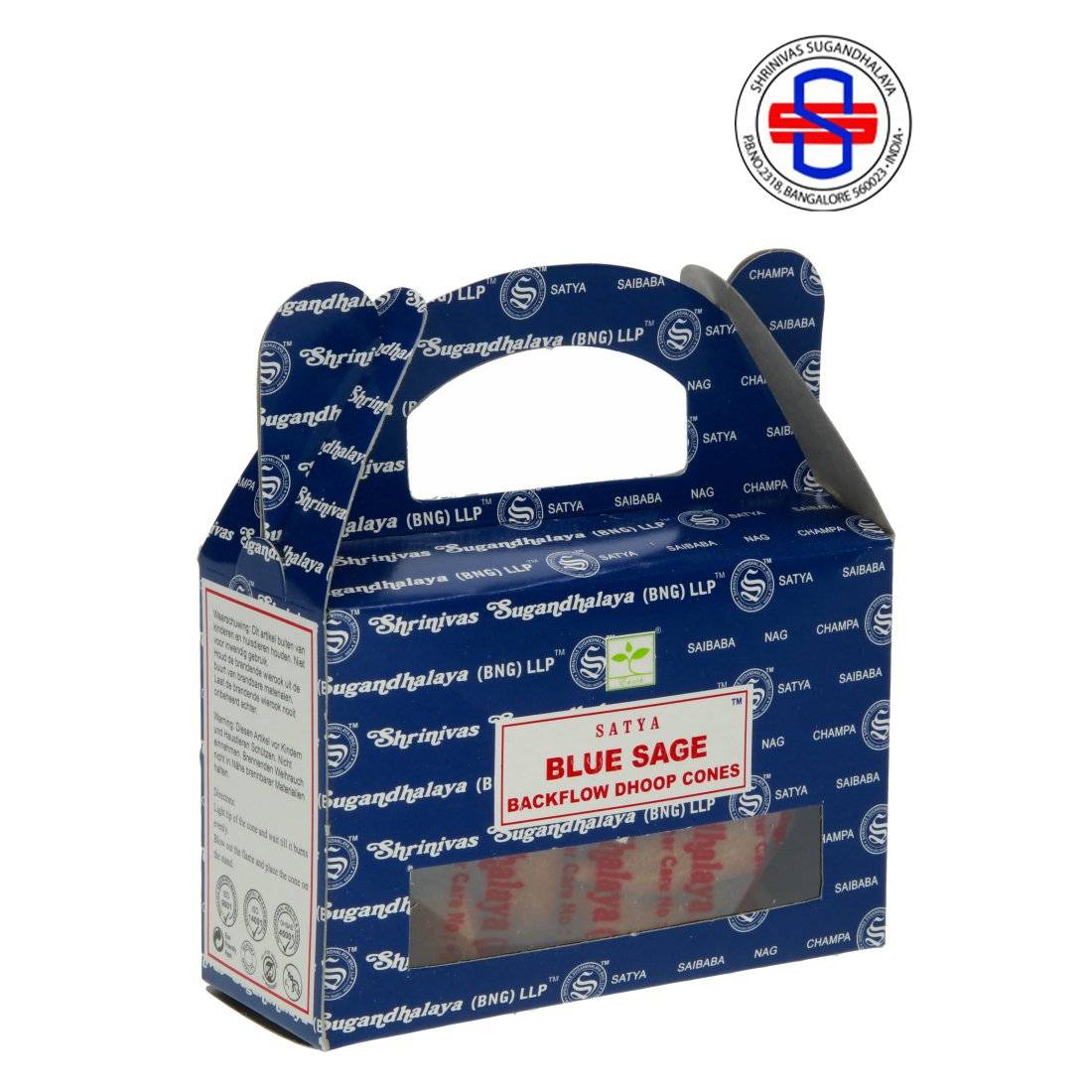 CONES ENCENS BACKFLOW SATYA BLUE SAGE