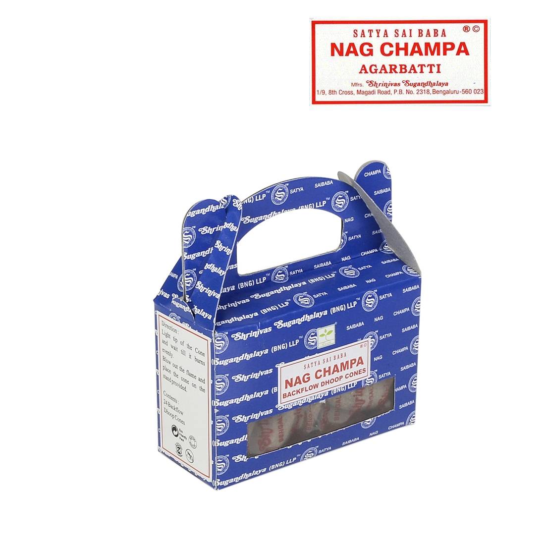 CONES ENCENS BACKFLOW SATYA NAG CHAMPA