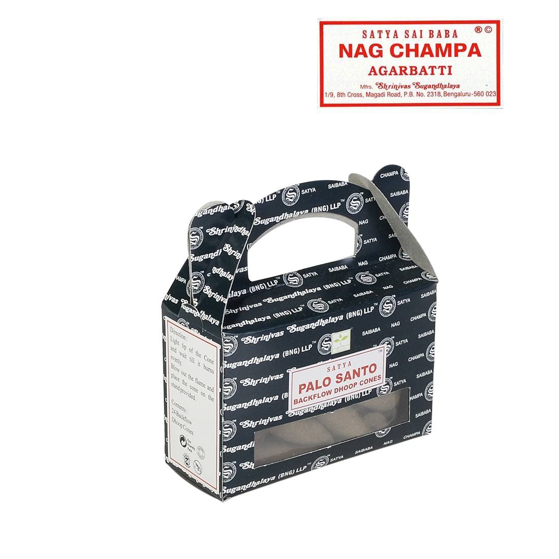 CONES ENCENS BACKFLOW SATYA PALO SANTO