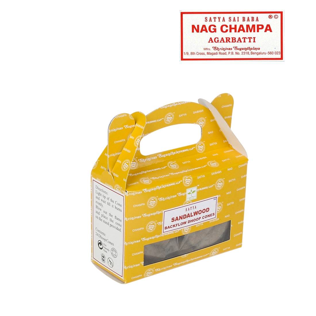 CONES ENCENS BACKFLOW SATYA SANTAL
