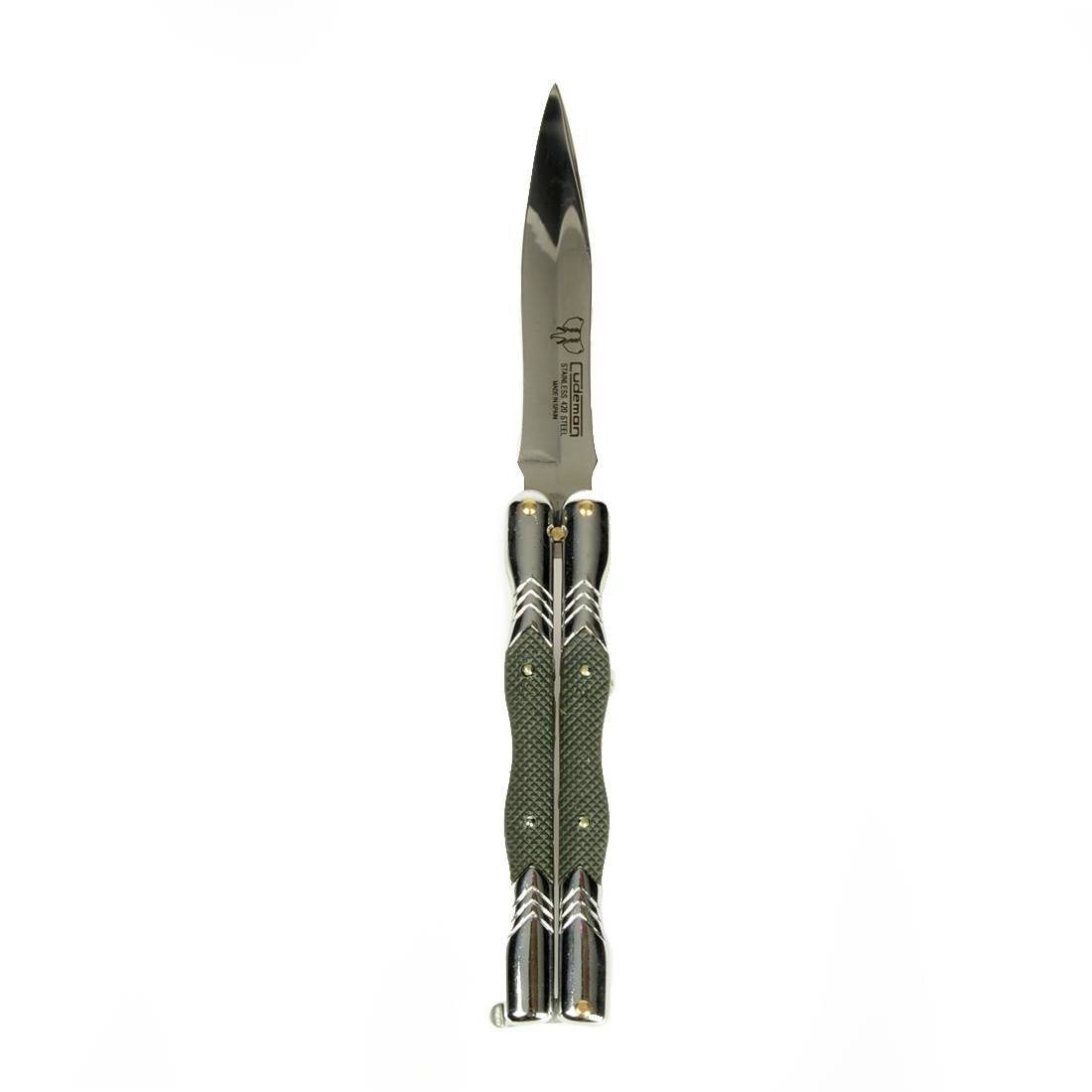 COUTEAU PAPILLON CUDEMAN ABS VERT