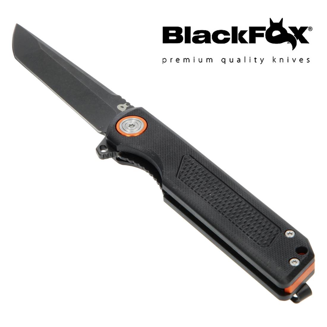 COUTEAU BLACK FOX MOMEMTUM G10 NOIR