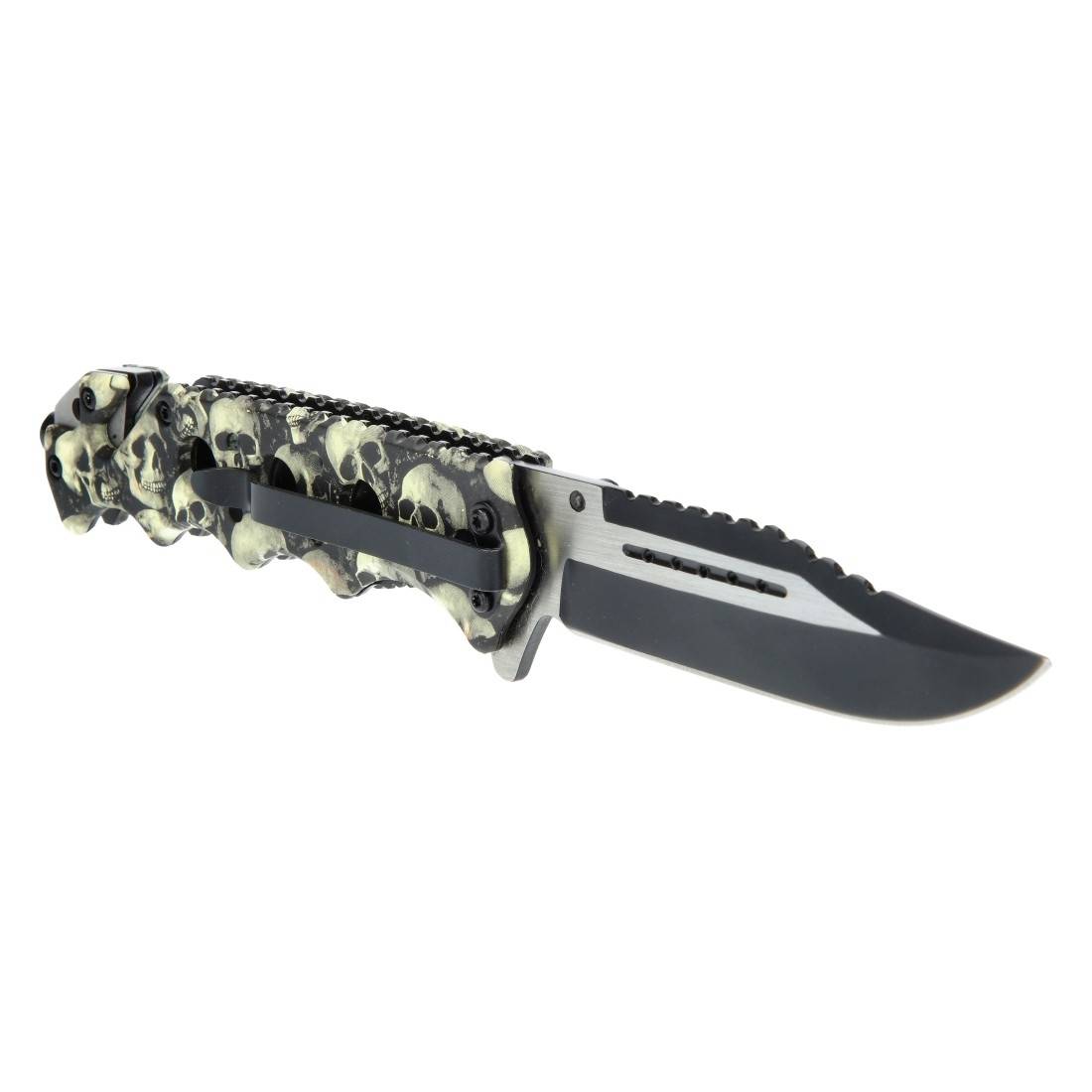 Porte-Couteaux Tête De Mort Gothique – Bloc Couteaux Squelette Effrayant En Résine, Décoration Cuisine Halloween Parfaite