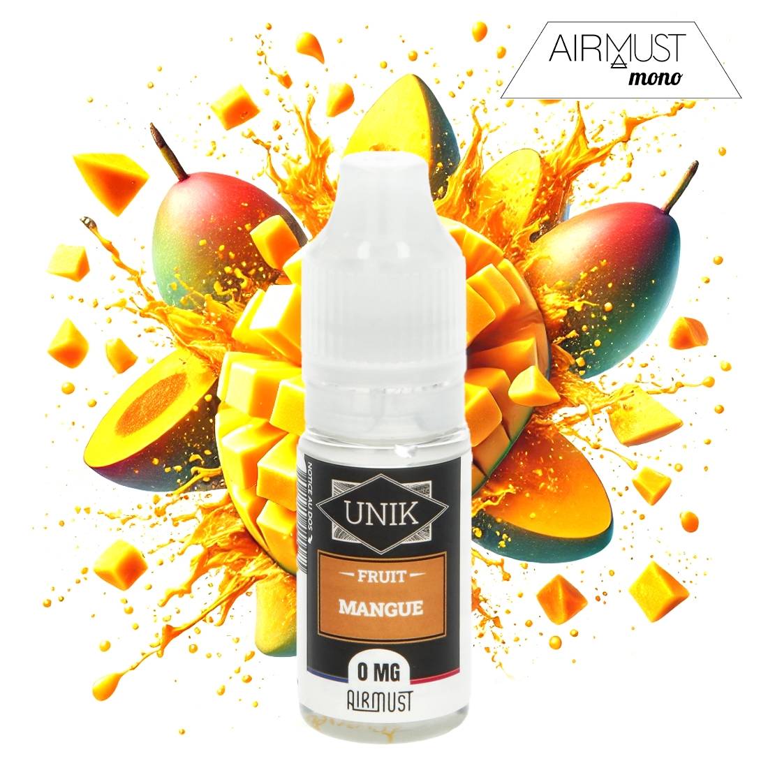 E-liquide Unik by Airmust Mangue 10ml - Disponible sur S Factory !