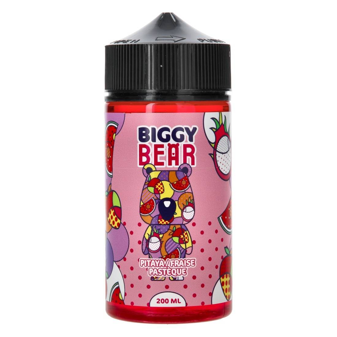 elfbar nachfüll pod läuft aus E-LIQUIDE BIGGY BEAR FRUIT DU DRAGON FRAISE PASTEQUE 200ML