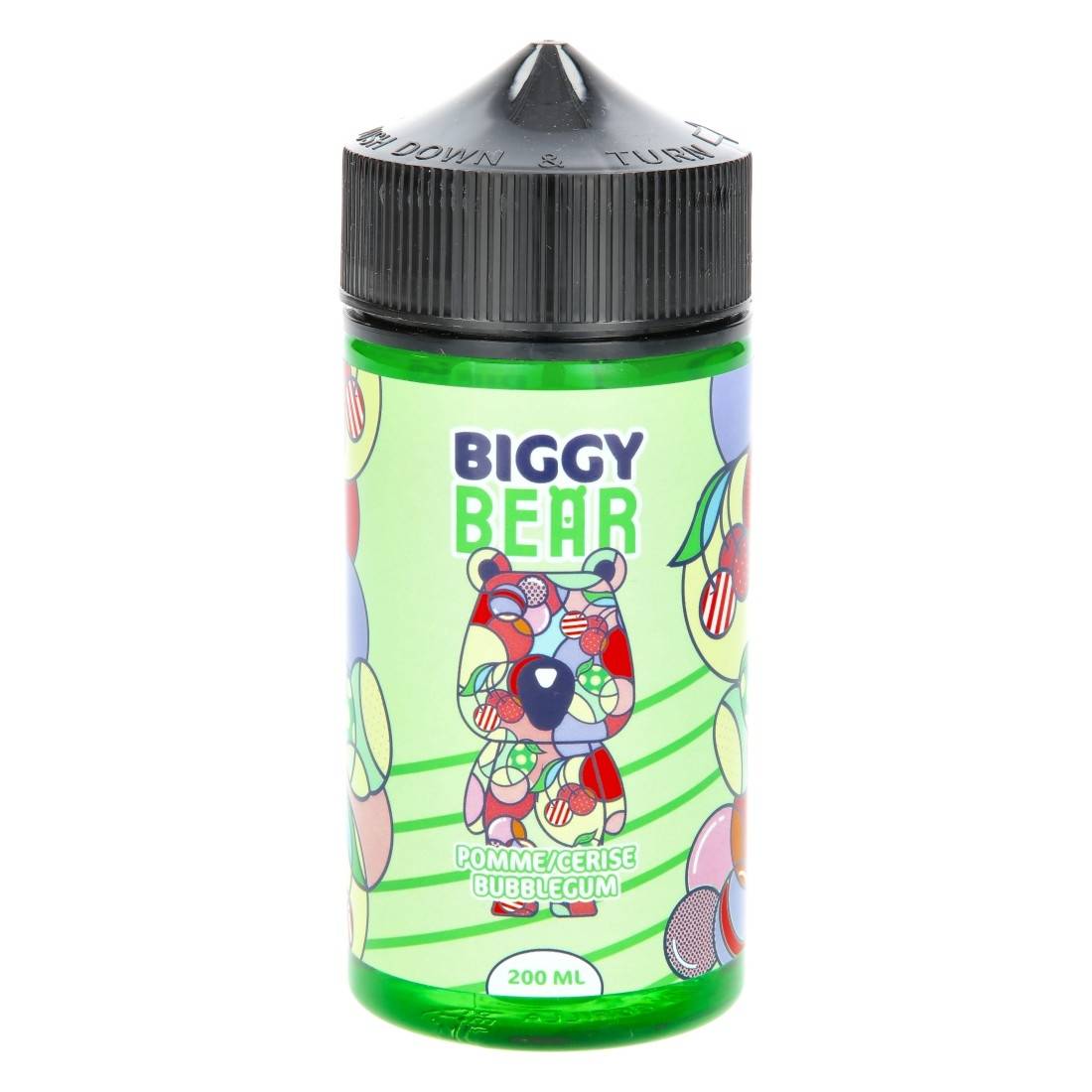 E-liquide Biggy Bear Pomme / Cerise Bubblegum
