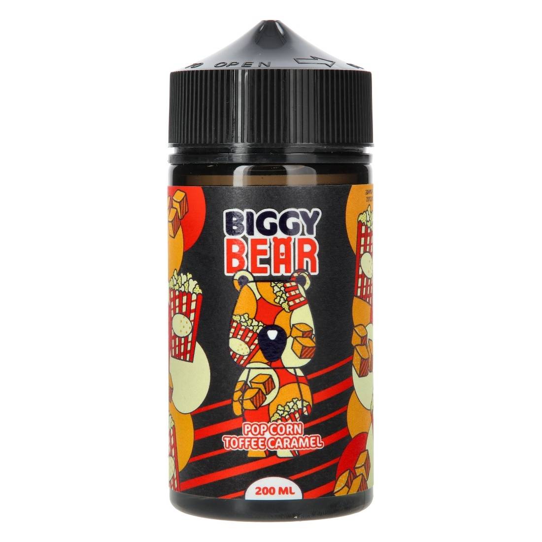 E-LIQUIDE BIGGY BEAR POP CORN TOFFEE CARAMEL 200ML