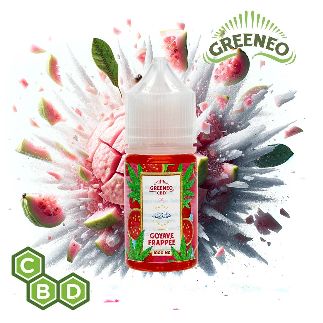 E-LIQUIDE CBD GREENEO GOYAVE FRAPPEE 30ML