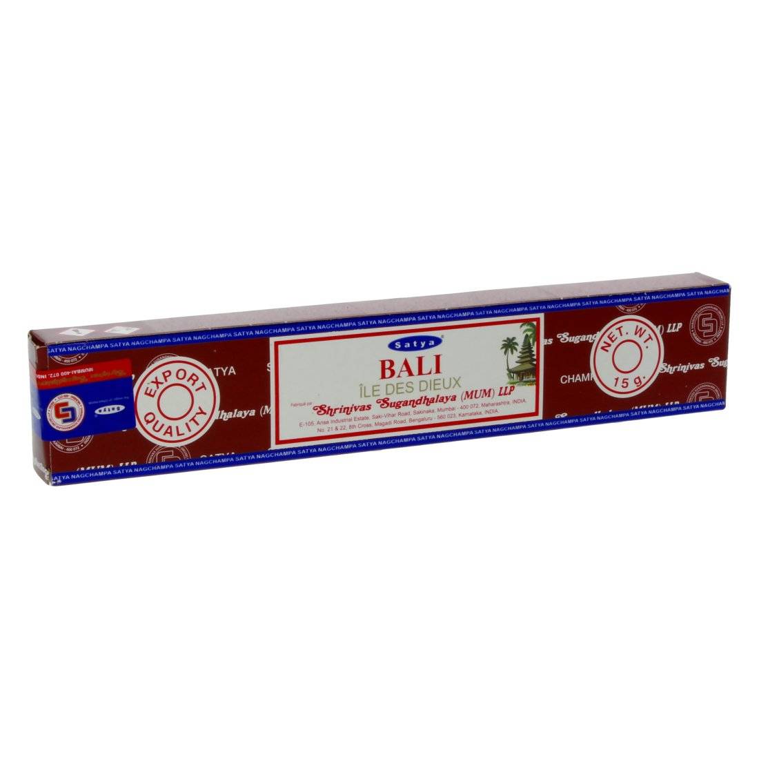 Encens Satya Bali Île des Dieux 15G