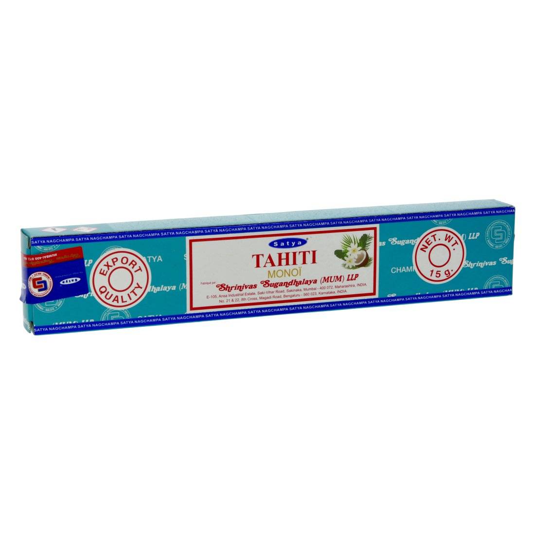 Encens Satya Tahiti Monoï 15G