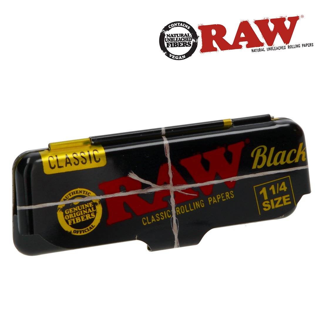 ETUI FEUILLES RAW BLACK 1 1/4 CASE