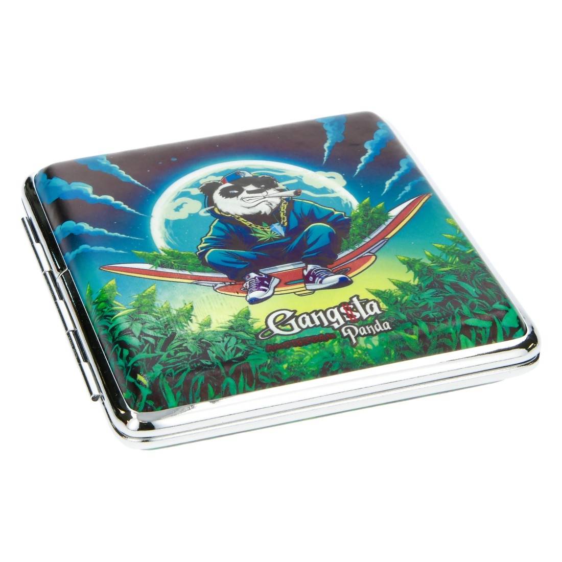 Etui plat à cigarettes Gangsta Panda In The Air