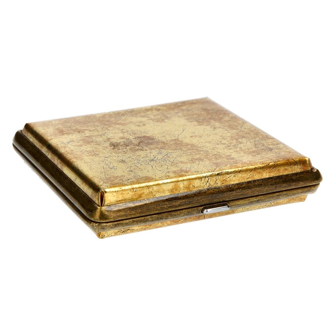 ETUI PLAT A CIGARETTES ANTIQUE GOLD 