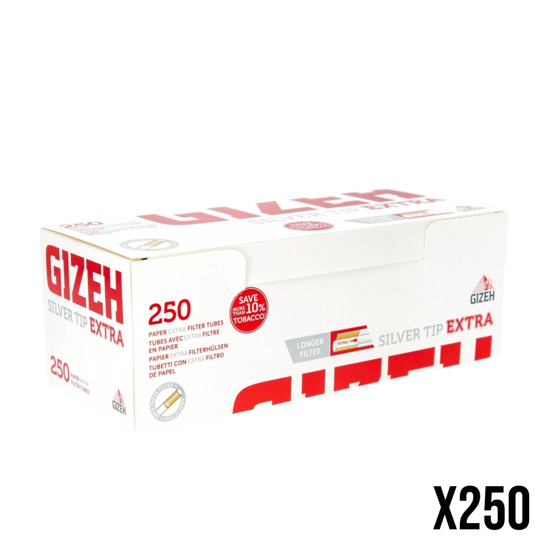 TUBE A CIGARETTE GIZEH SILVER TIP EXTRA