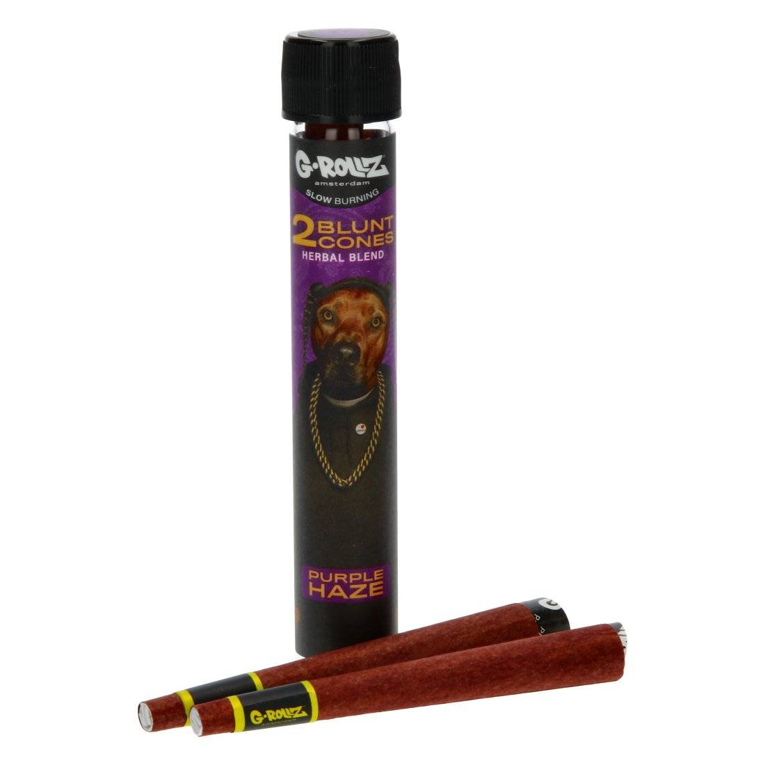 BLUNT PREROULE 1 1/4 G-ROLLZ HERBAL BLEND TERPENES PURPLE HAZE PAR 2