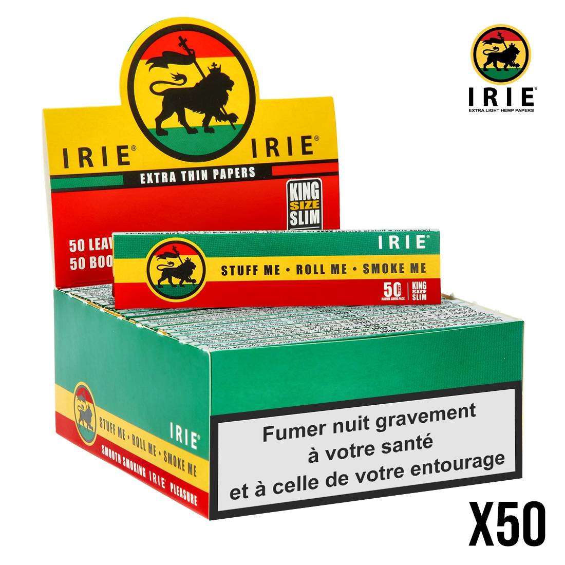FEUILLE A ROULER IRIE X50