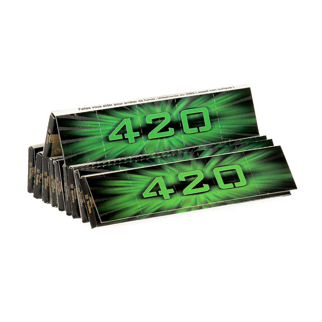 Feuilles à rouler non blanchies 420 Slim X10