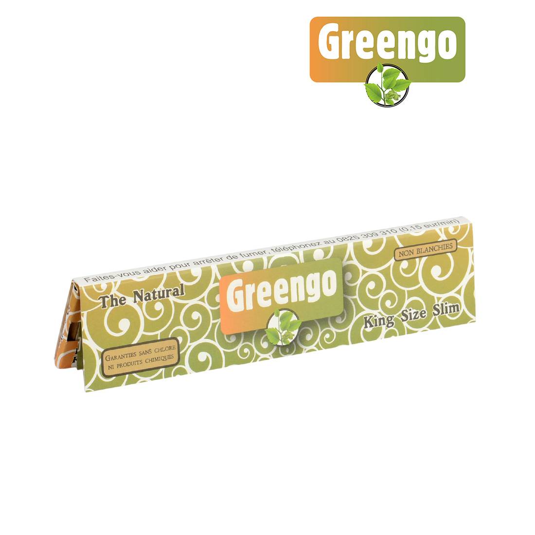 feuilles  rouler slim naturelles - Greengo - planete-sfactory.com