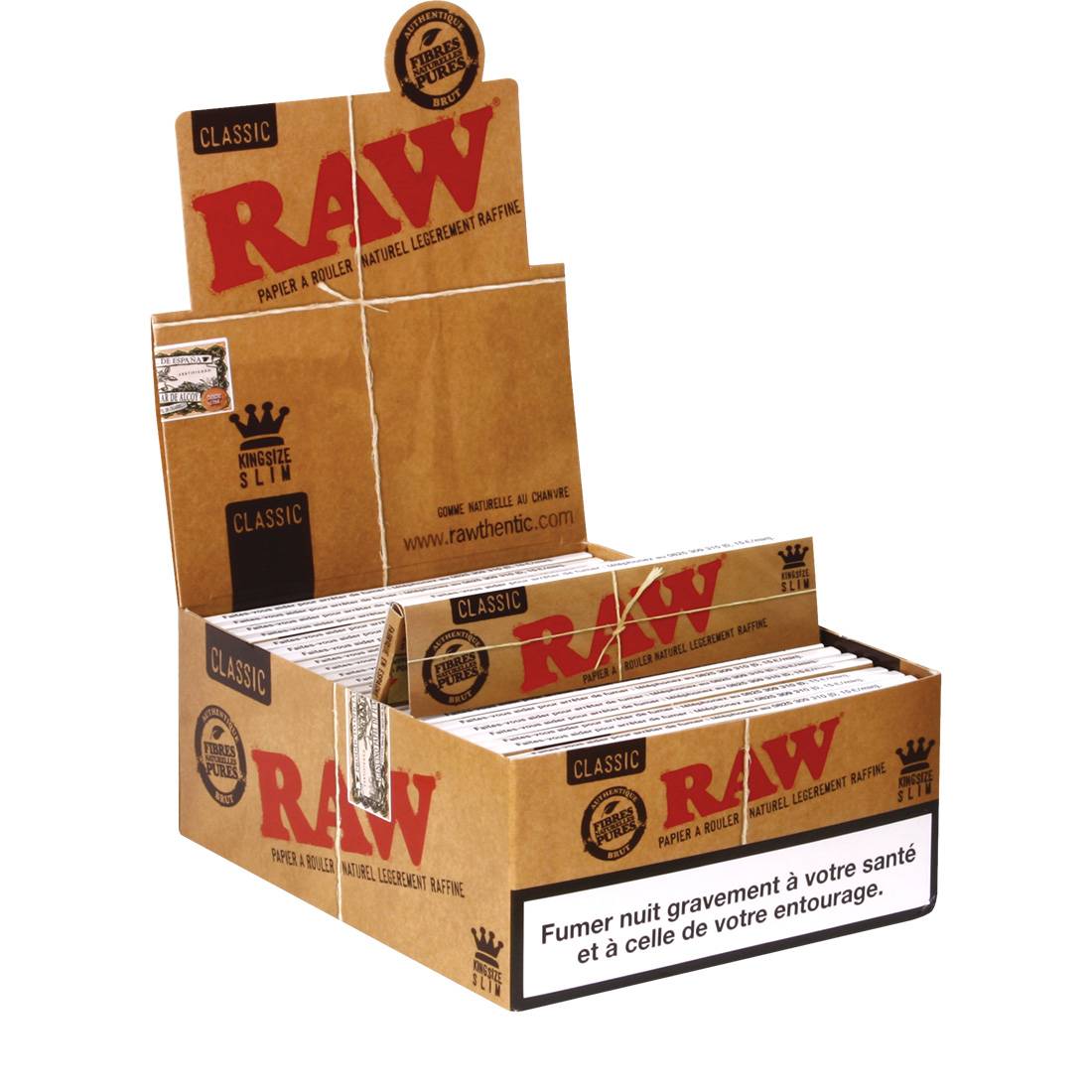 FEUILLES A ROULER RAW KS SLIM PAR 50