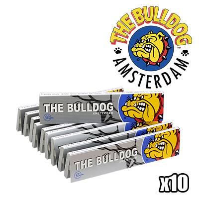 FEUILLES A ROULER THE BULLDOG SLIM SILVER PAR 10