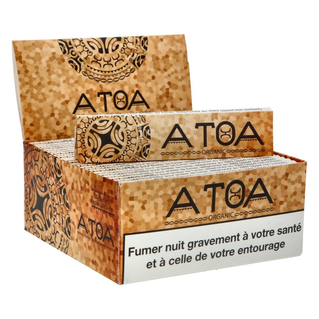FEUILLES A ROULER ATOA ORGANIC SLIM X50