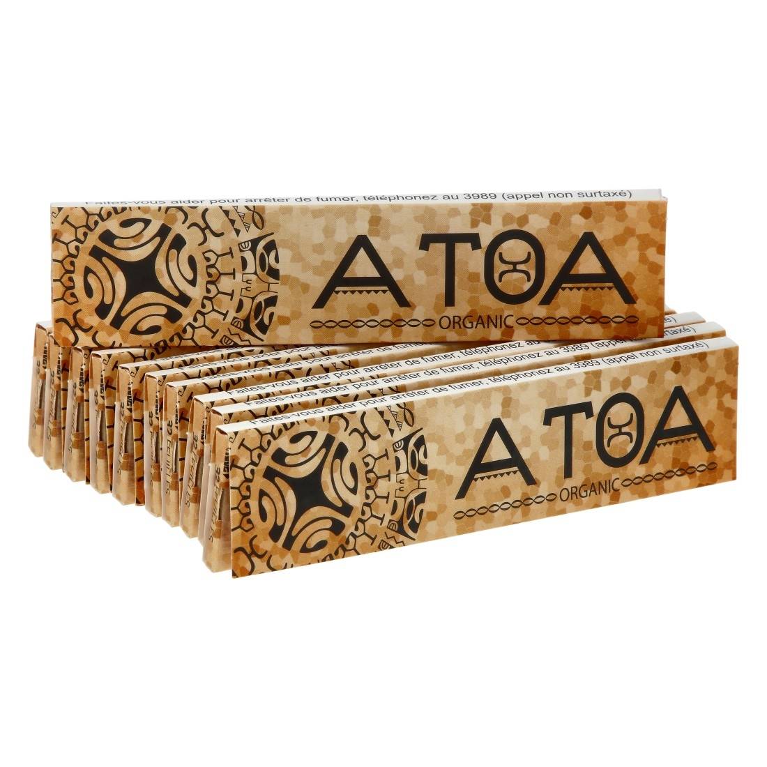FEUILLES A ROULER ATOA ORGANIC SLIM X10