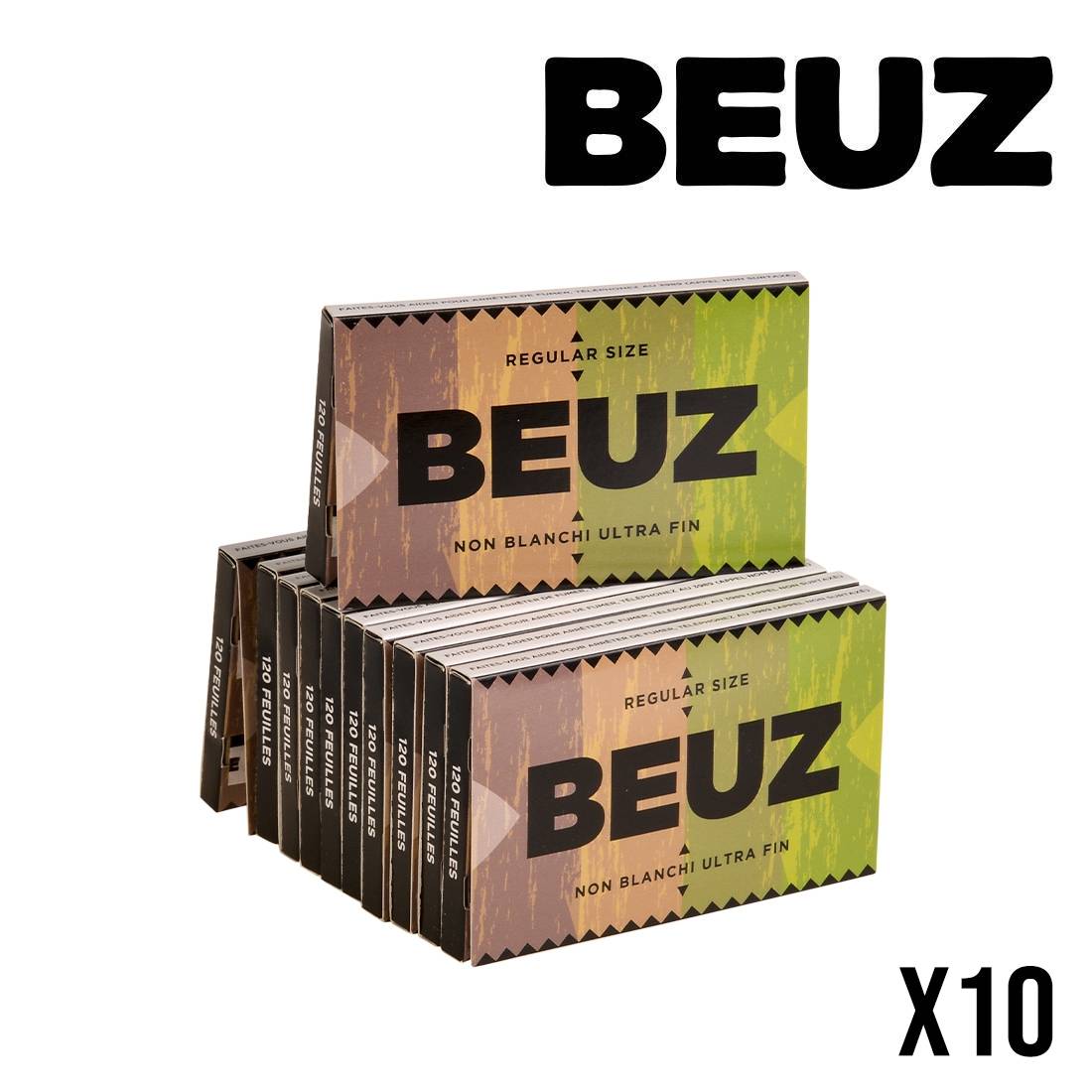 FEUILLES A ROULER BEUZ REGULAR BROWN X10