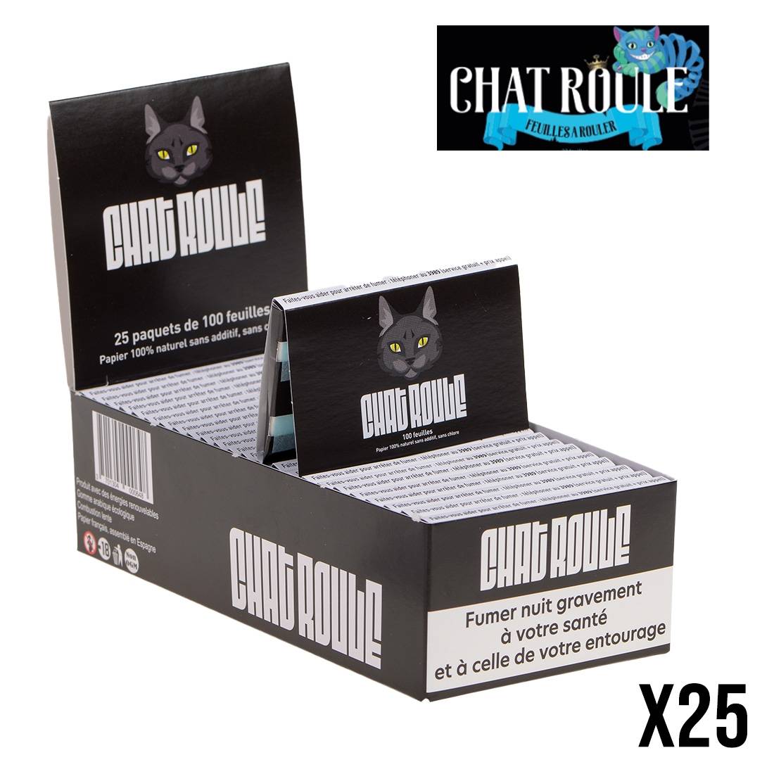 FEUILLES A ROULER CHAT ROULE REGULAR X25