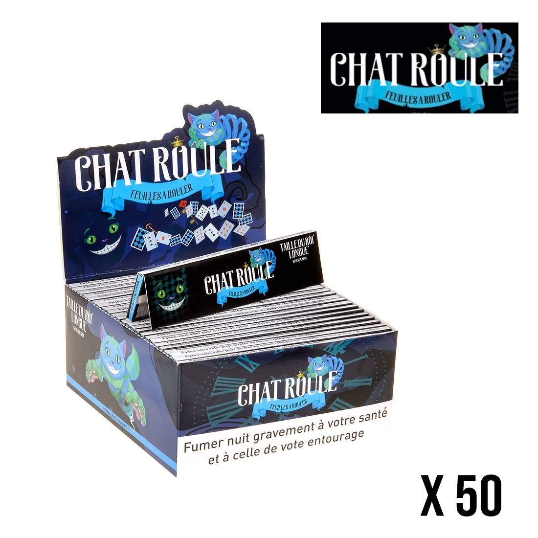 FEUILLES A ROULER CHAT ROULE SLIM X50