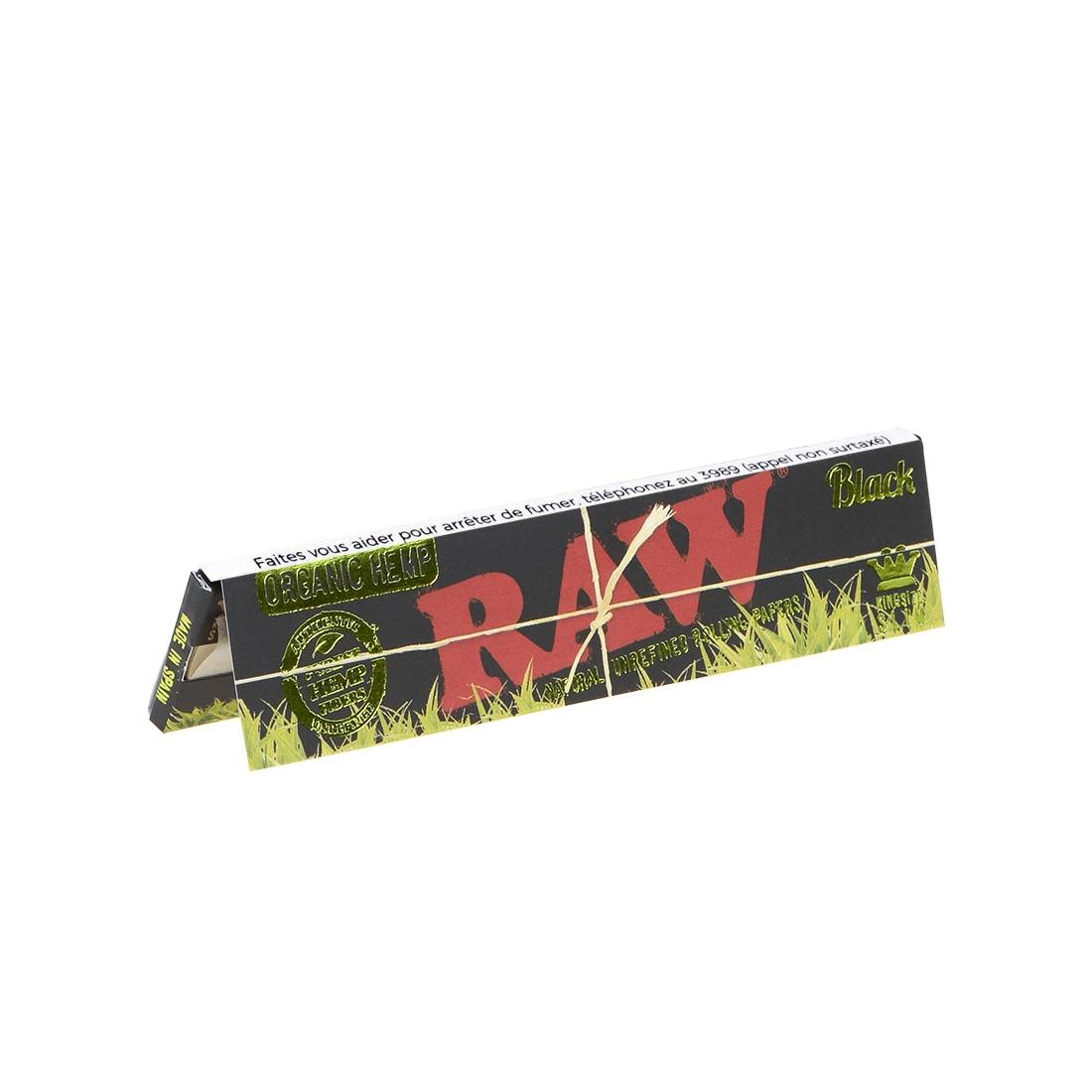 FEUILLES A ROULER RAW BLACK ORGANIC SLIM X50