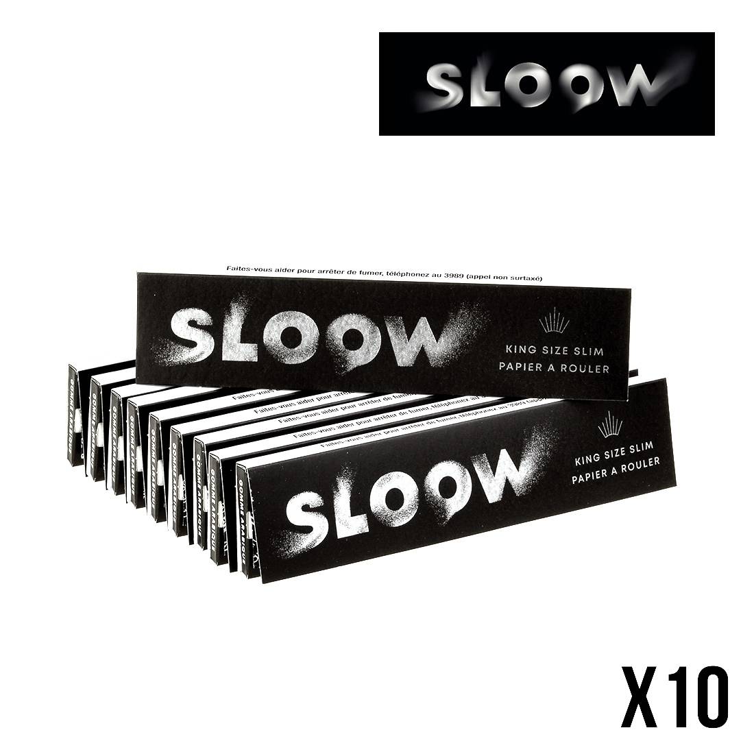 FEUILLES A ROULER SLOOW SLIM PAR 10