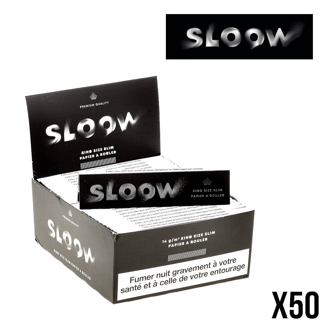 FEUILLES A ROULER SLOOW SLIM PAR 50